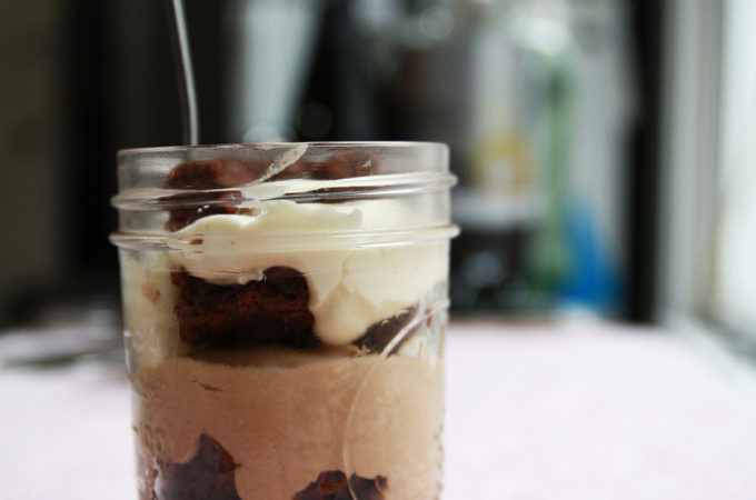 RECIPE: TRIPLE CHOCOLATE MOUSSE CAKES IN JARS